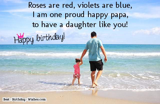 birthday wishes for daughter from dad