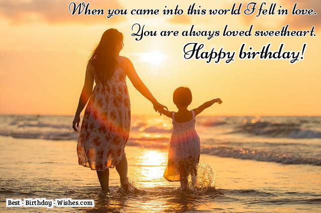 birthday wishes for daughter from mom