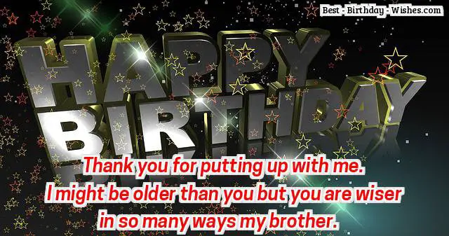 birthday wishes for a brother