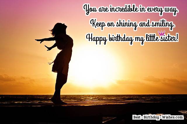 happy birthday little sister