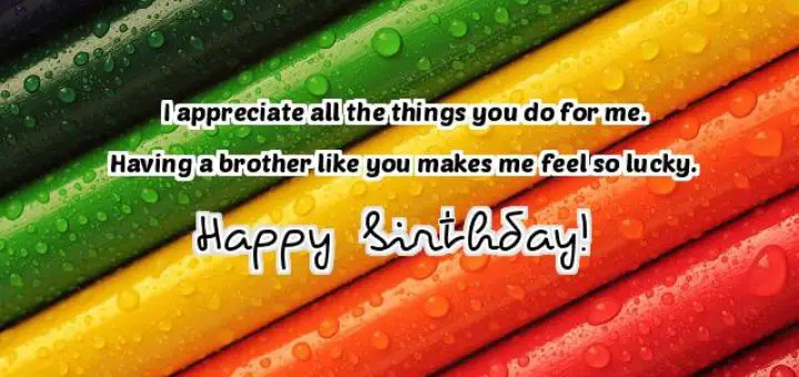 happy birthday wishes for brother