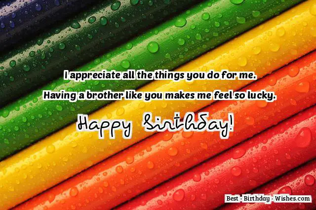 happy birthday wishes for brother
